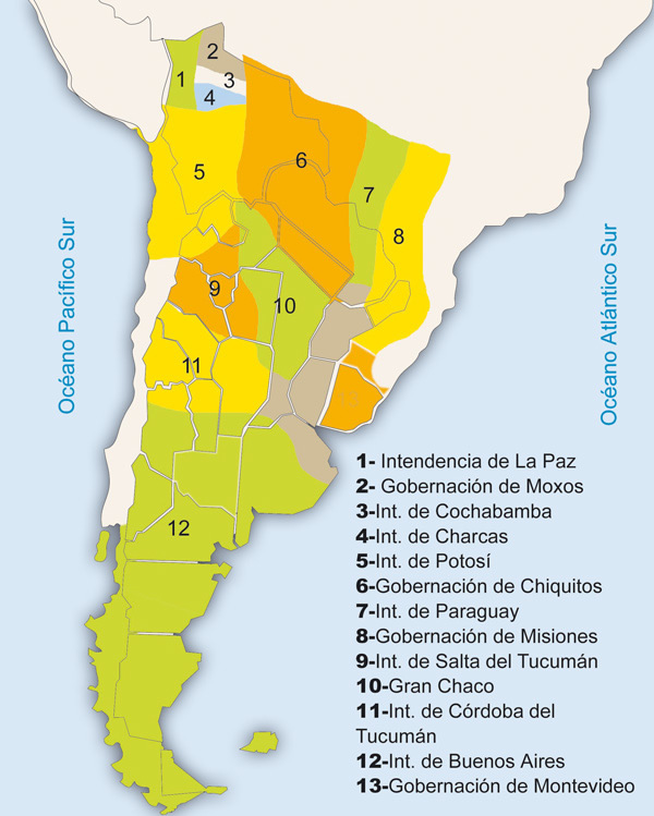 Republica argentina -Provincias Unidas del Río de la Plata en 1816