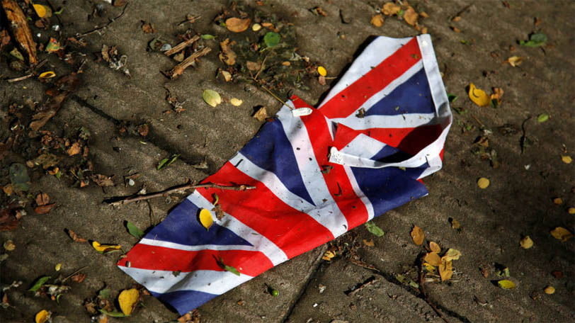 Bandera en el suelo del Reino Unido (Reuters)